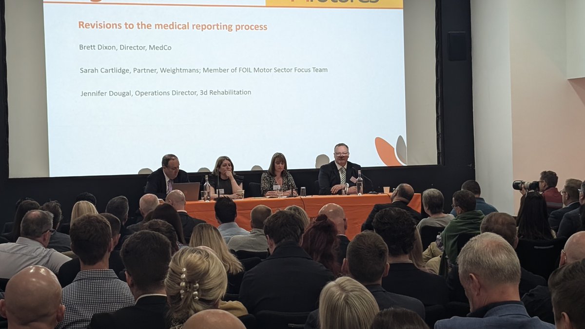 legalfutures's tweet photo. Our third session of the day raises the conversation of revisions to the medical reporting process. Thank you to MedCo, @Weightmans and @PremexGroup for joining us! #PIFutures #lfconf https://t.co/UwqIpro4Ew