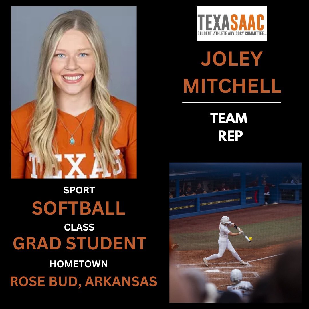 TexasSAAC's tweet image. Leading off day 3 with Softball! Introducing Communications Coordinator Ashton Maloney and Team Rep Joley Mitchell!๐ฅ๐ค๐ผ