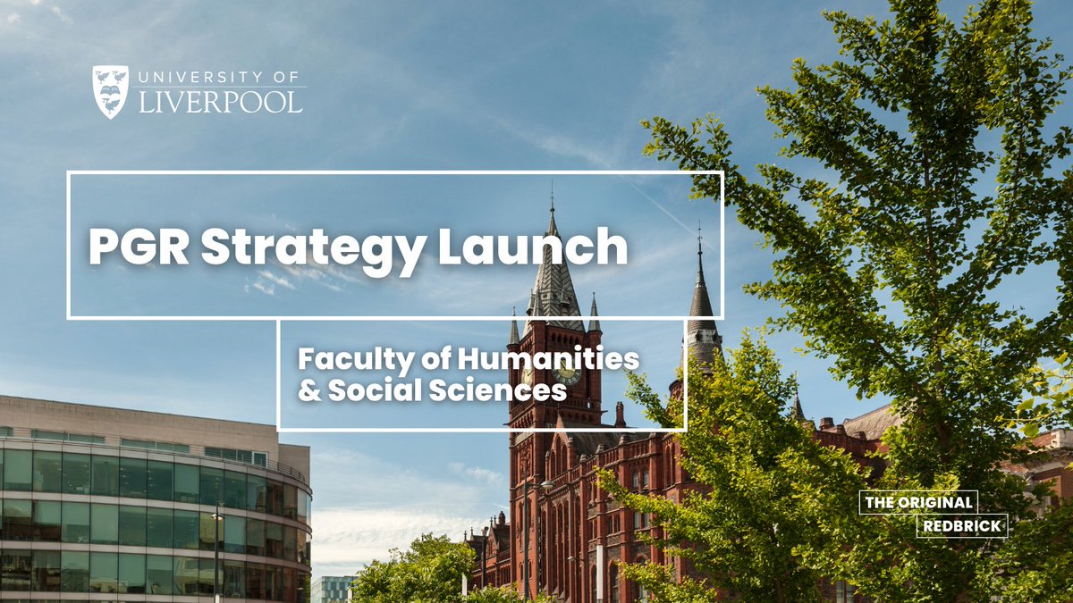 Nicola Rankin (@nici_rankin) on Twitter photo Join us at our Postgraduate Research (PGR) Strategy Launch on Wednesday 25th September! Get your free ticket here: ticketsource.co.uk/uol-hss-pgr-st…
<a href="/LivUniHSS_PGR/">UoL Humanities and Social Sciences PGR</a> <a href="/livuniHSS/">Humanities & Social Sciences @ Uni of Liverpool</a> Join us at our Postgraduate Research (PGR) Strategy Launch on Wednesday 25th September! Get your free ticket here: ticketsource.co.uk/uol-hss-pgr-st…
<a href="/LivUniHSS_PGR/">UoL Humanities and Social Sciences PGR</a> <a href="/livuniHSS/">Humanities & Social Sciences @ Uni of Liverpool</a>