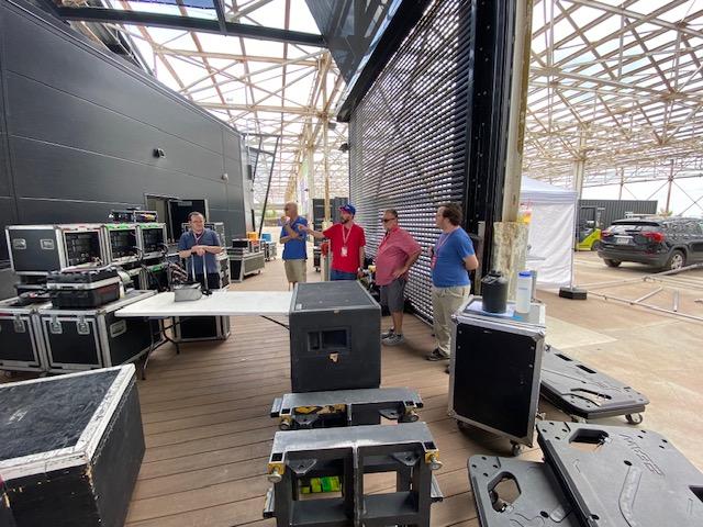 WBBZ's tweet photo. The @WBBZ Production team joins Indigo Productions, and Hale Northeastern for video services - under the direction of @Bryancwittman and The Dry Creek Group - for the Friday @DYouville University #Redfest at Terminal B on the Buffalo @outerharborlive https://t.co/dGcG7sp2Ml