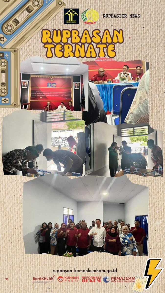 RupbasanTernate's tweet photo. PENGUATAN TUSI OLEH KEPALA DIVISI PEMASYARAKATAN KANWIL KEMENKUMHAM MALUT PADA RUPBASAN KELAS II TERNATE

" Humas Rupbasan Ternate "
" Pasti Keren " https://t.co/uNbmEU1Mar