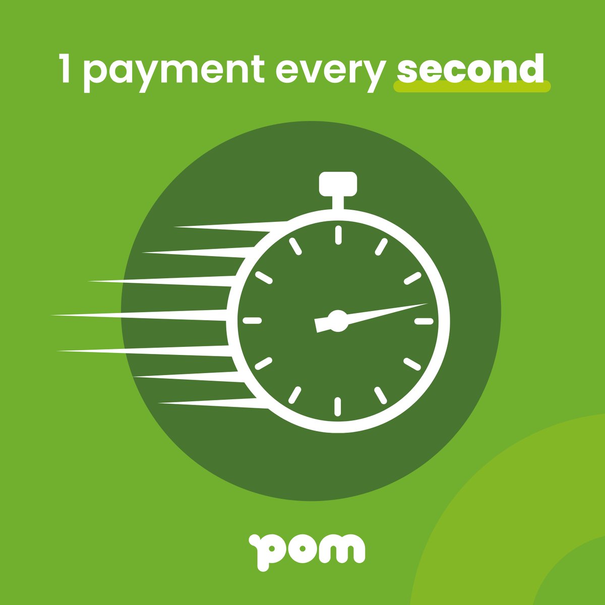 ⏱️ Tic tac tic tac ... POM has set a new record this month — we are now processing (on average) 1 payment 𝒆𝒗𝒆𝒓𝒚 𝒔𝒆𝒄𝒐𝒏𝒅 🚀 through QR codes and payment links on invoices! We look forward to continuing to offer peace of mind 💚 in administrative matters. #fintech