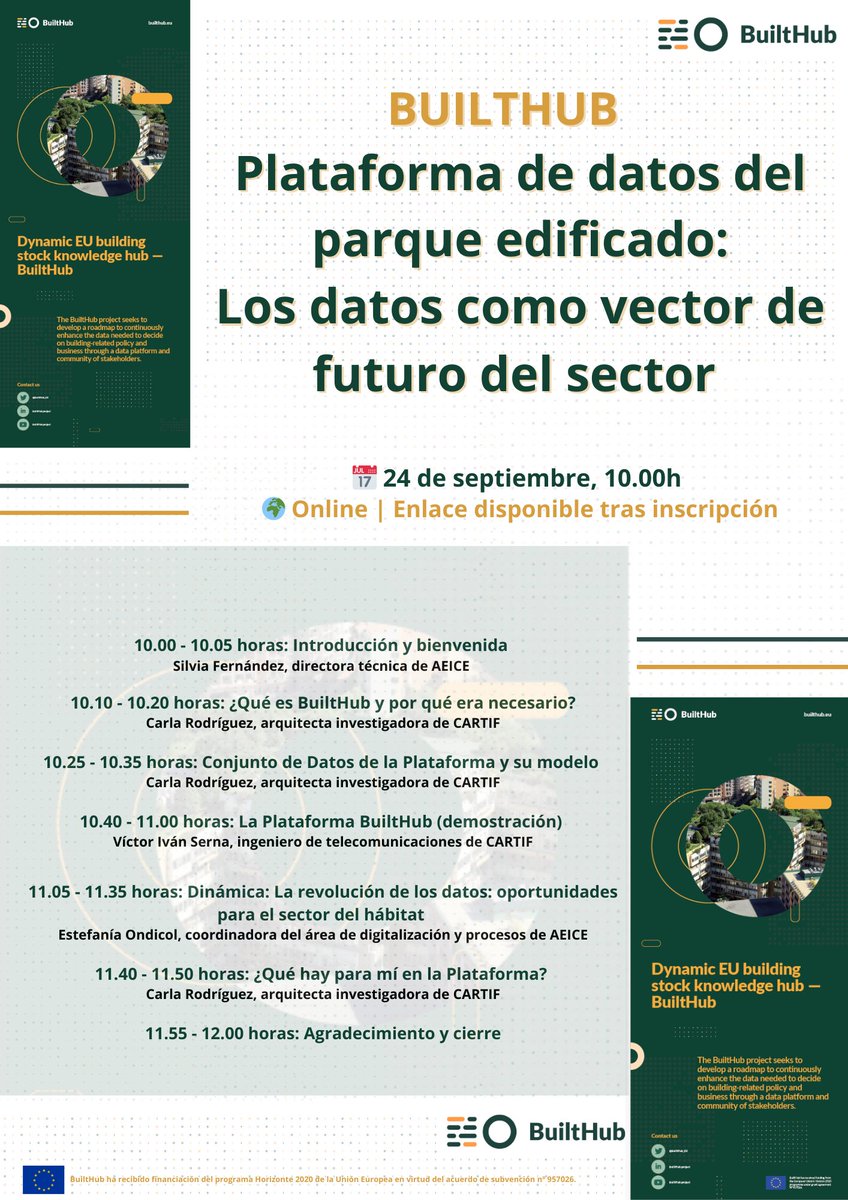 AEICE Clúster de Hábitat Eficiente (@clusteraeice) on Twitter photo 🤔 ¿Qué datos necesitas para potenciar tu negocio?
Conocer los #datosdelmercado al que te diriges es muy importante para desarrollar tu estrategia. Dentro del sector del hábitat nos encontramos con un reto: la dificultad de definir los datos útiles y prácticos para las empresas. 🤔 ¿Qué datos necesitas para potenciar tu negocio?
Conocer los #datosdelmercado al que te diriges es muy importante para desarrollar tu estrategia. Dentro del sector del hábitat nos encontramos con un reto: la dificultad de definir los datos útiles y prácticos para las empresas.