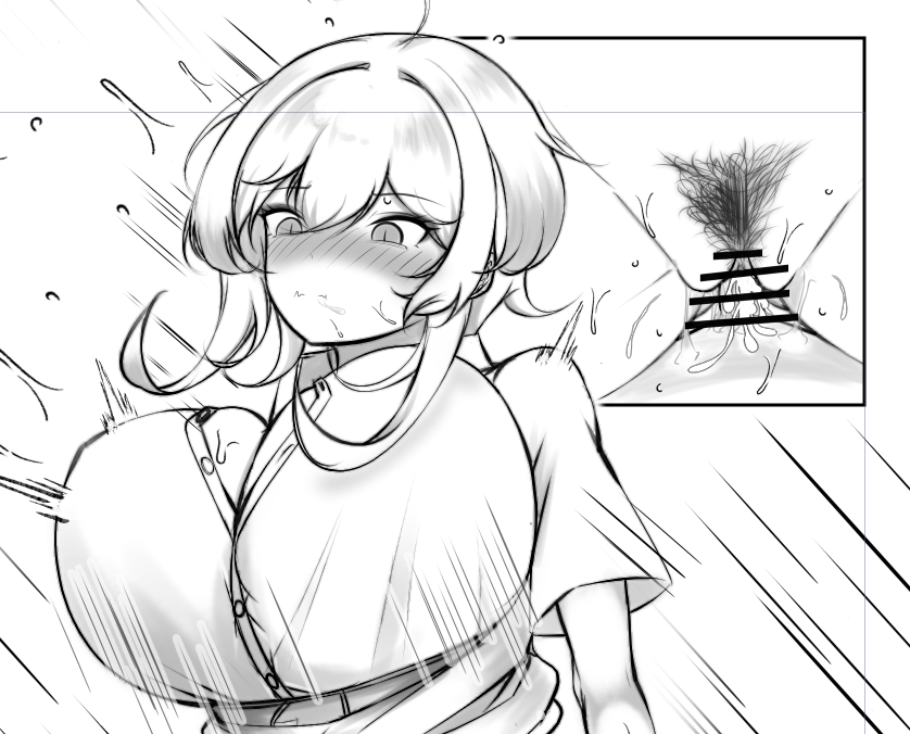 ボーイッシュちゃん漫画wip
ボーイッシュちゃんの陰毛を描くと幸せになるジンクス 