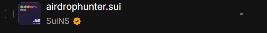 who want airdrophunter.sui?
<a href="/SuiNetwork/">Sui</a> <a href="/SuiNSdapp/">Sui Name Service (SuiNS)</a>