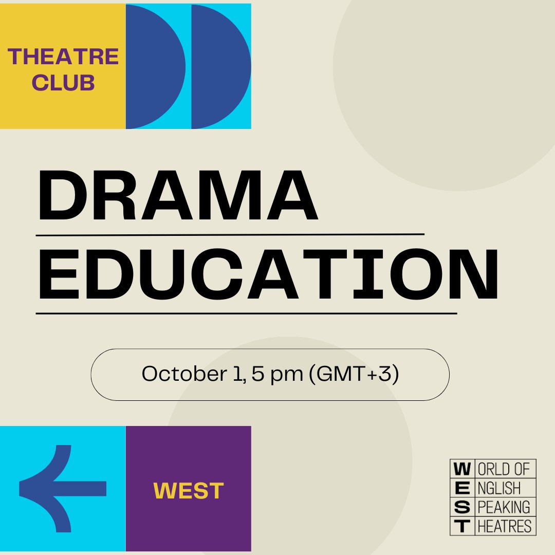 Join the next Theatre Club and talk about #theatreeducation with thespians from all over the world!

Oct 1, 5 pm GMT+3 (10 am EDT)
Register by the link in bio!

#westtheatreassociation #theatreclub #dramaclub #dramaeducation #education #theatre #discussion