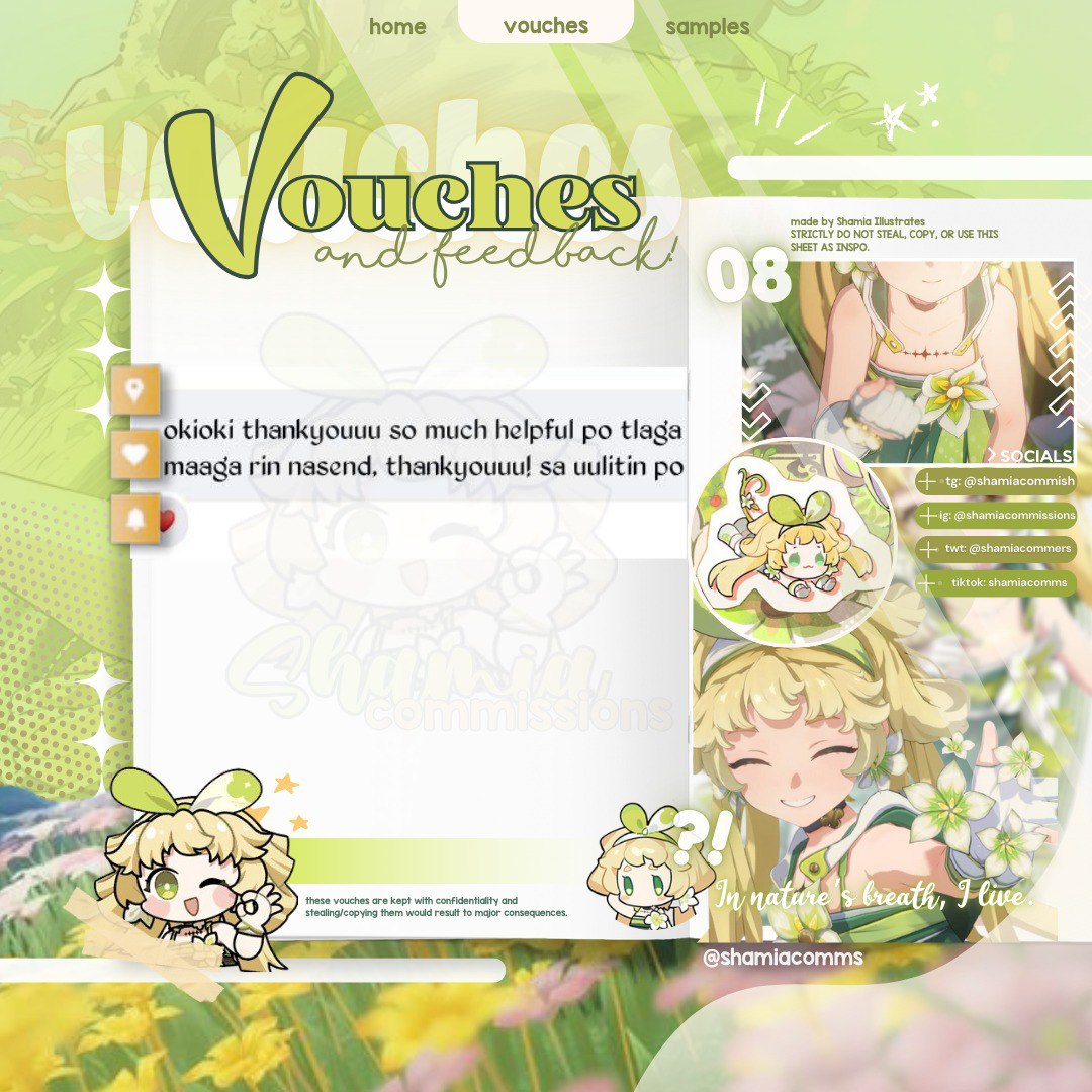 #clientellstoshamia
╭ㆍ✦﹕credence treasures! ﹒⭐ ‹𝟹 
.﹒ぬ ノ client's vouches and feedbacks 

「 🌱 task: GRAPHICS &amp; WRITE-UPS
「 💫 status: COMPLETED

Here's to more secured tasks,  limitless opportunities, and successful transactions! 🥂

🏷️: #commsX #commstwt #lfclient