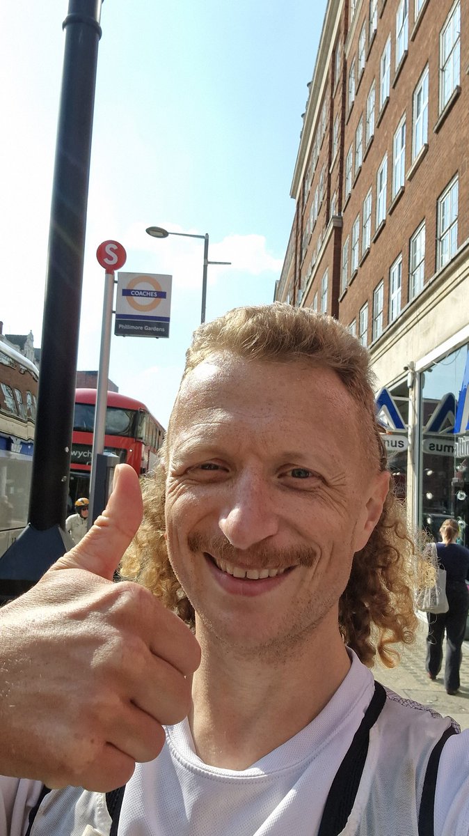 mrhenrymorris's tweet photo. £11000 now raised for @RefugeeAction and I'm four miles from Westminster. Oh, and it's really hot! https://t.co/psWmIqlSTD