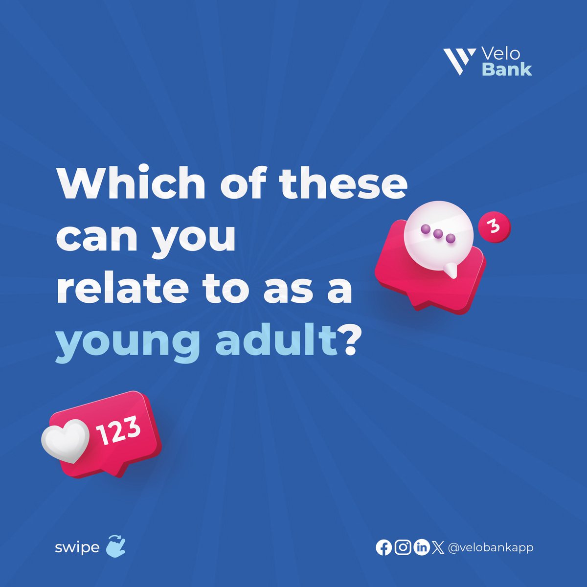 velobankapp's tweet photo. Stuck in a spending cycle? VeloApp helps you control your expenses, share bills, and effortlessly build a savings habit—all in one place. #veloappiscoming
#VeloBank #easybanking #bankforeveryone #Drisey #Mujigae #BabarAzam𓃵 #velo https://t.co/fB4TKMTTtU