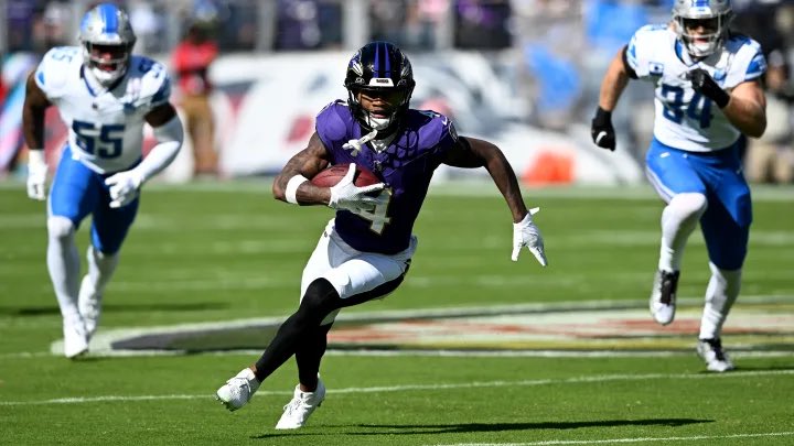 PPRFantasyTips's tweet image. How many WRs have been targeted 10 or more times in both games so far this season?

Zay Flowers is the ONLY one 🌹 

WRs that were VERY close;
- Jameson Williams
- Deebo
- DeVonta Smith
- DJ Moore
- Nico Collins

Start these guys WEEKLY🎙️💰