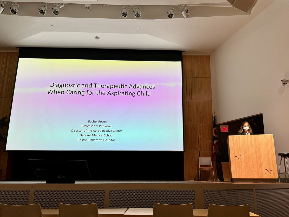 Peter L. Lu, MD, MS (@pllu) on Twitter photo Dr. <a href="/AerodDr/">Rachel Rosen</a> w an amazing <a href="/nationwidekids/">Nationwide Children's Hospital</a> GR on aspiration. 🙏
➡️ Aspiration is a motility issue: oropharynx/esophagus/gastric
➡️ Thickening ⬆️ safe swallow & ⬇️ aspiration
➡️ ❌ run Pedialyte/diluted formula - need calories/fat for motility
And a classic: Red airway != GERD. Dr. <a href="/AerodDr/">Rachel Rosen</a> w an amazing <a href="/nationwidekids/">Nationwide Children's Hospital</a> GR on aspiration. 🙏
➡️ Aspiration is a motility issue: oropharynx/esophagus/gastric
➡️ Thickening ⬆️ safe swallow & ⬇️ aspiration
➡️ ❌ run Pedialyte/diluted formula - need calories/fat for motility
And a classic: Red airway != GERD.