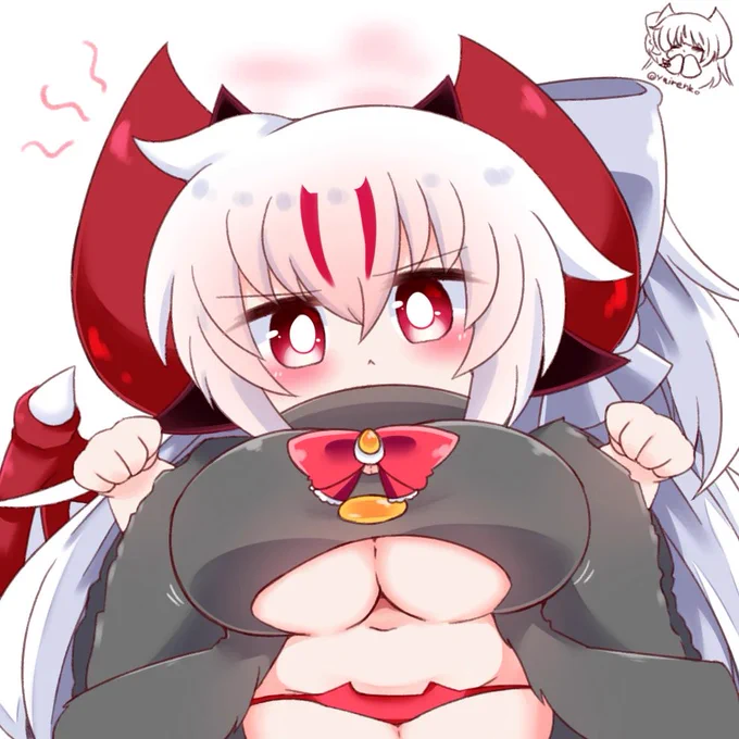 #見た人も無言で銀髪or白髪をあげる 