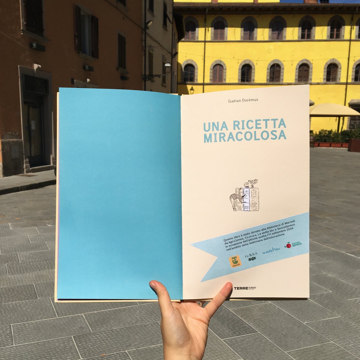 Una copia di #Unaricettamiracolosa di #GaëtanDorémus edito da <a href="/terredimezzo/">Terre di mezzo</a> è stata donata alla Biblioteca Marradi da #SASSOAgriComes, #Comes, #Lasediablu e #SenzaSpreco in occasione dell’attività svolta l’11 settembre 2024 nell’ambito della #Settimanadelleducazione✌🏻

#foodwaste