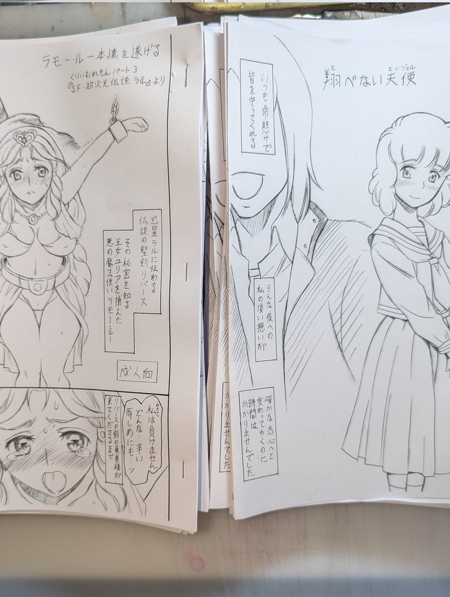 今週日曜日に開催される美少女パラダイス5ですが、色紙だけだと淋しいので以前発行したコピ本再販致します。
ウイングマン、美紅さん本と
超次元伝説ラルのユリア王女様と勇者キャロン本二種(共に10P)価格は一部¥200を予定しています。
@80beautifulgirl
#美少女パラダイス5 #美少女パラダイス