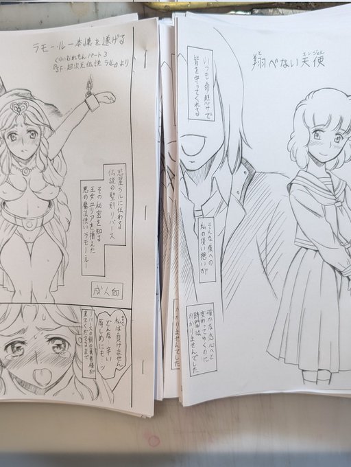 今週日曜日に開催される美少女パラダイス5ですが、色紙だけだと淋しいので以前発行したコピ本再販致します。ウイングマン、美紅さん本と超次元伝説ラルのユリア王女様と勇者キャロン本二種(共に10P)価格は一部¥200を予定しています。 #美少女パラダイス5 #美少女パラダイス 