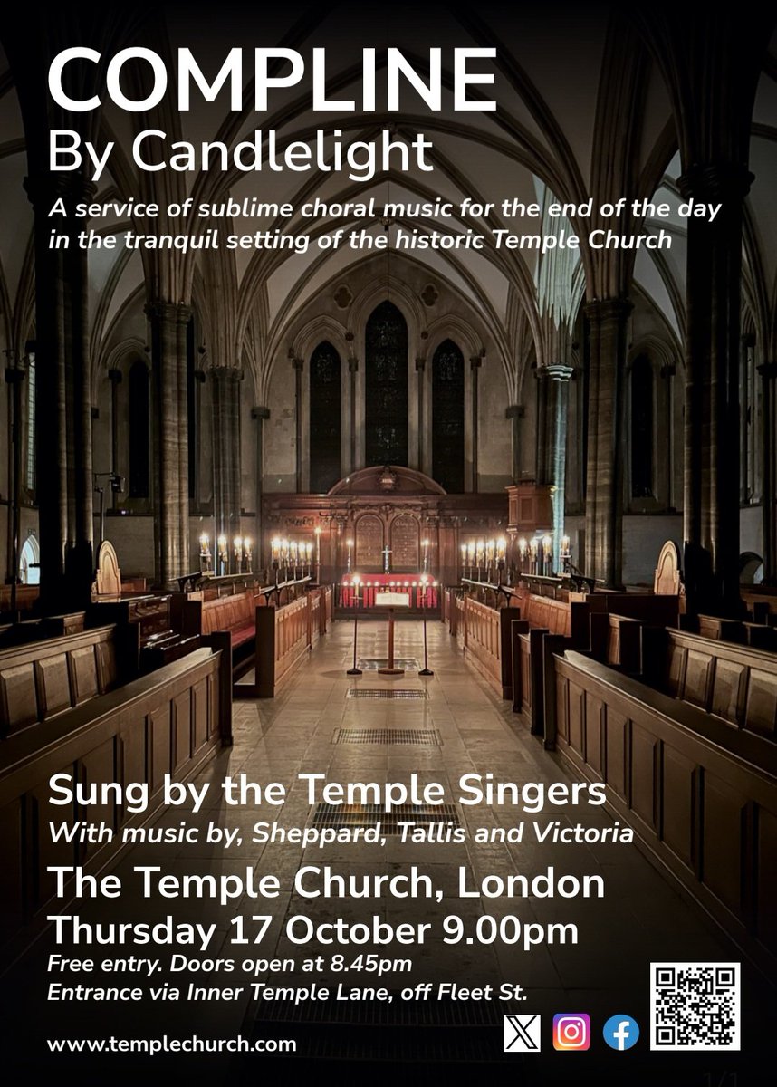 Thomas Allery (@thomasallery) on Twitter photo Experience one of London’s most beautiful and ancient churches by candlelight with beautiful choral music. Admission free, October 17th at 9PM Temple Church <a href="/TempleChurchLDN/">Temple Church</a> <a href="/TheInnerTemple/">The Inner Temple</a> <a href="/middletemple/">Middle Temple</a> <a href="/templemusicfdn/">Temple Music</a> <a href="/fleetstquarter/">Fleet Street Quarter</a> <a href="/ChurchWatchers/">FriendsCityChurches</a> Experience one of London’s most beautiful and ancient churches by candlelight with beautiful choral music. Admission free, October 17th at 9PM Temple Church <a href="/TempleChurchLDN/">Temple Church</a> <a href="/TheInnerTemple/">The Inner Temple</a> <a href="/middletemple/">Middle Temple</a> <a href="/templemusicfdn/">Temple Music</a> <a href="/fleetstquarter/">Fleet Street Quarter</a> <a href="/ChurchWatchers/">FriendsCityChurches</a>