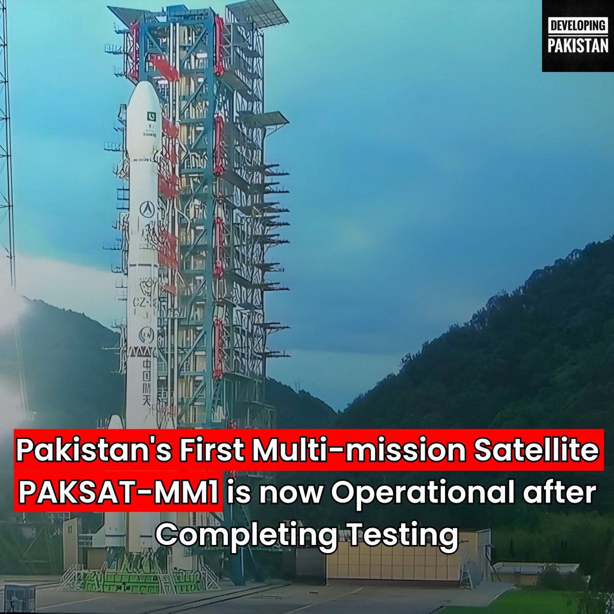 developingpak's tweet photo. 🇵🇰 Pakistan's first multi-mission 🛰️ satellite, #PAKSAT-MM1, is now operational after completing testing.
This milestone advances the country's space capabilities and boosts digital development, opening doors to improved 📞 #communication services
#Pakistan #Satellite #SUPARCO https://t.co/DhOxfxkzHV