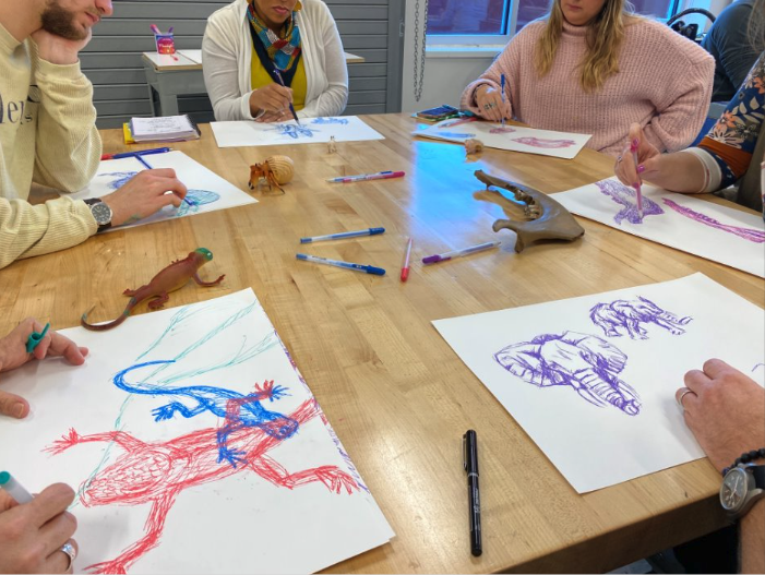 GaDOE_FineArts's tweet image. Attention Southwest Georgia RESA Visual Art Teachers!
Experimental Gesture Drawing 11/6/24
Participants will learn how to show mass and movement with a new technique for gesture drawings.
Registration Deadline 10/30
swresa.ascriptica.com/course/coursev…
#ArtsedGA @georgiadeptofed
