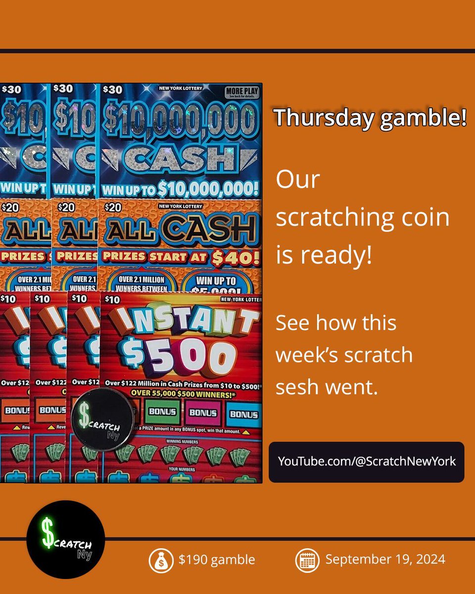 ScratchNewYork's tweet photo. Bigger gamble than usual today. Got any predictions? Check it out! https://t.co/YifoSn067J https://t.co/yY6ORK1JjH