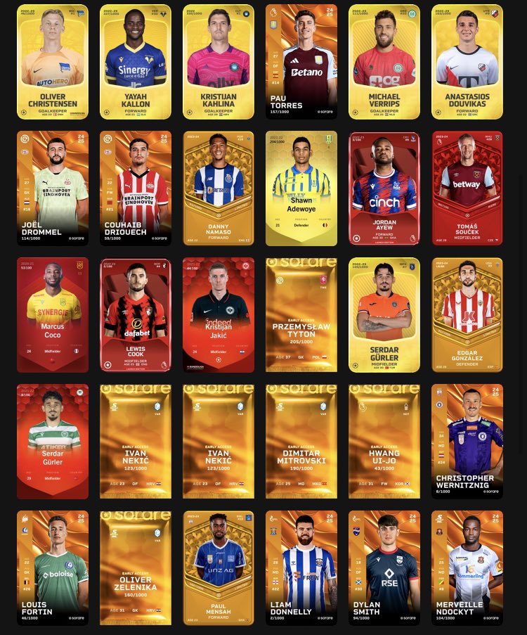 𝐑𝐞𝐭𝐰𝐞𝐞𝐭 𝐰𝐨𝐮𝐥𝐝 𝐛𝐞 𝐚𝐩𝐩𝐫𝐞𝐜𝐢𝐚𝐭𝐞𝐝❤️

Bought a 𝐍𝐄𝐖 gallery with a lot of interesting players! ⭐️

I sell them for the 𝐋𝐎𝐖𝐄𝐒𝐓 price on the market. 🔥

You can always contact me to negotiate✉️