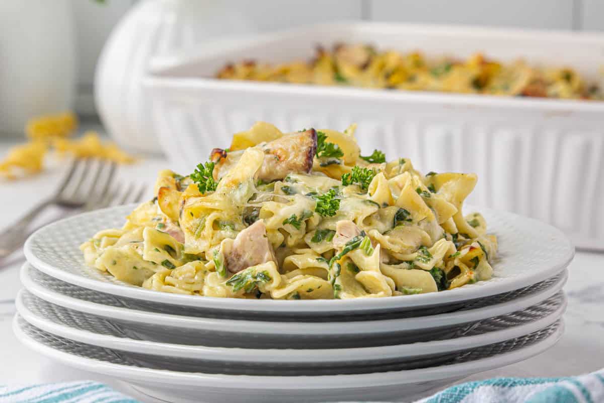 This easy-to-make family casserole is great with holiday leftovers! Smoked Turkey Pasta Bake is cream and filled with turkey and tender pasta. bowl-me-over.com/smoked-turkey-…
