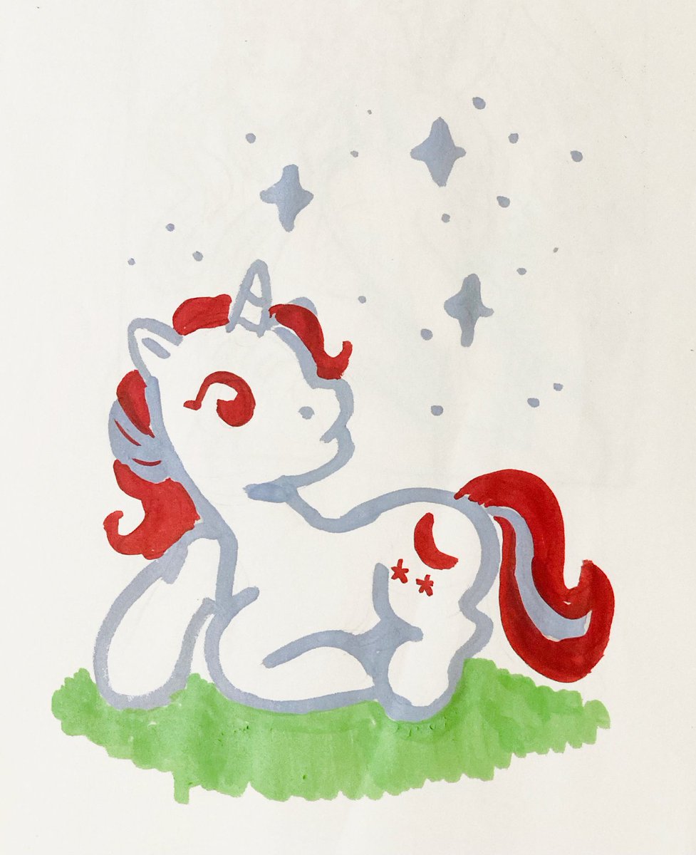 perryseity's tweet photo. trying out these new markers again, so i drew moondancer. even as a kid i always loved her colors. https://t.co/6b23CXoz8x