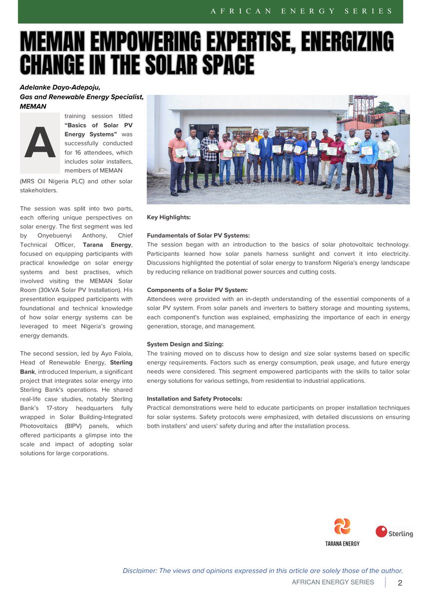 meman_info's tweet image. Industry Data Sheet - The Weekly Post

#MEMAN #BetterTogether #TheWeeklyPost #datasheet #MEMANEvolution #Nigeria