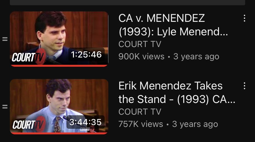 if you have time please watch both erik and lyle’s trials on youtube as they speak the truth dont let this dramatised show trick you into thinking they are monsters there are plenty of videos of lyle and erik on there to watch and see for yourself #MonstersNetflix