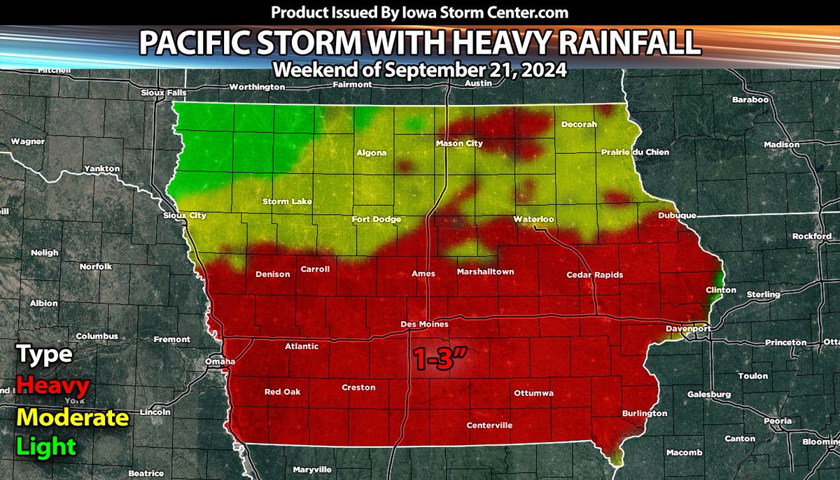 Pacific System to Deliver Heavy Rains, Weekend of September 21, 2024. buff.ly/3BlGuJx
