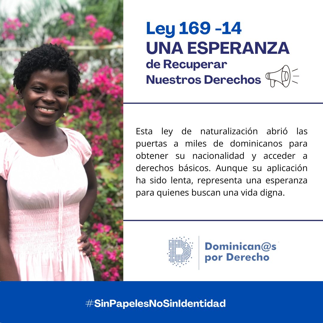 🇩🇴 ¡Atención dominicanos! La Ley 169-14 llegó para cambiar vidas 💪

¿Sabías que miles de personas nacidas en RD no podían reclamar su nacionalidad? 😮

La Ley de Naturalización busca cambiar eso...