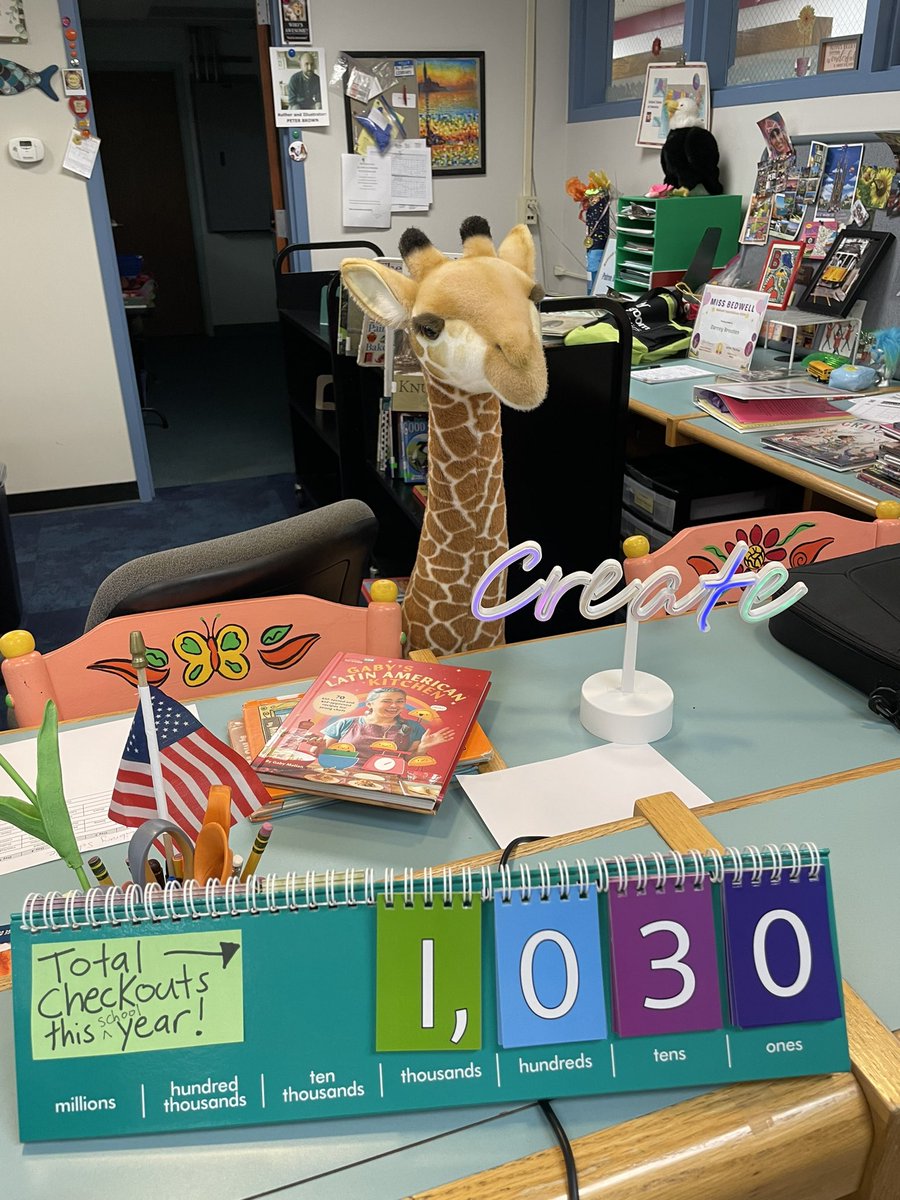 MissBrooten's tweet photo. Way to go, Bedwell!  We’ve circulated over 1,000 books in the @BedwellSchool library!  Keep READING!!! 📚❤️
@MrsAkauola https://t.co/Aoh2wkMCD2