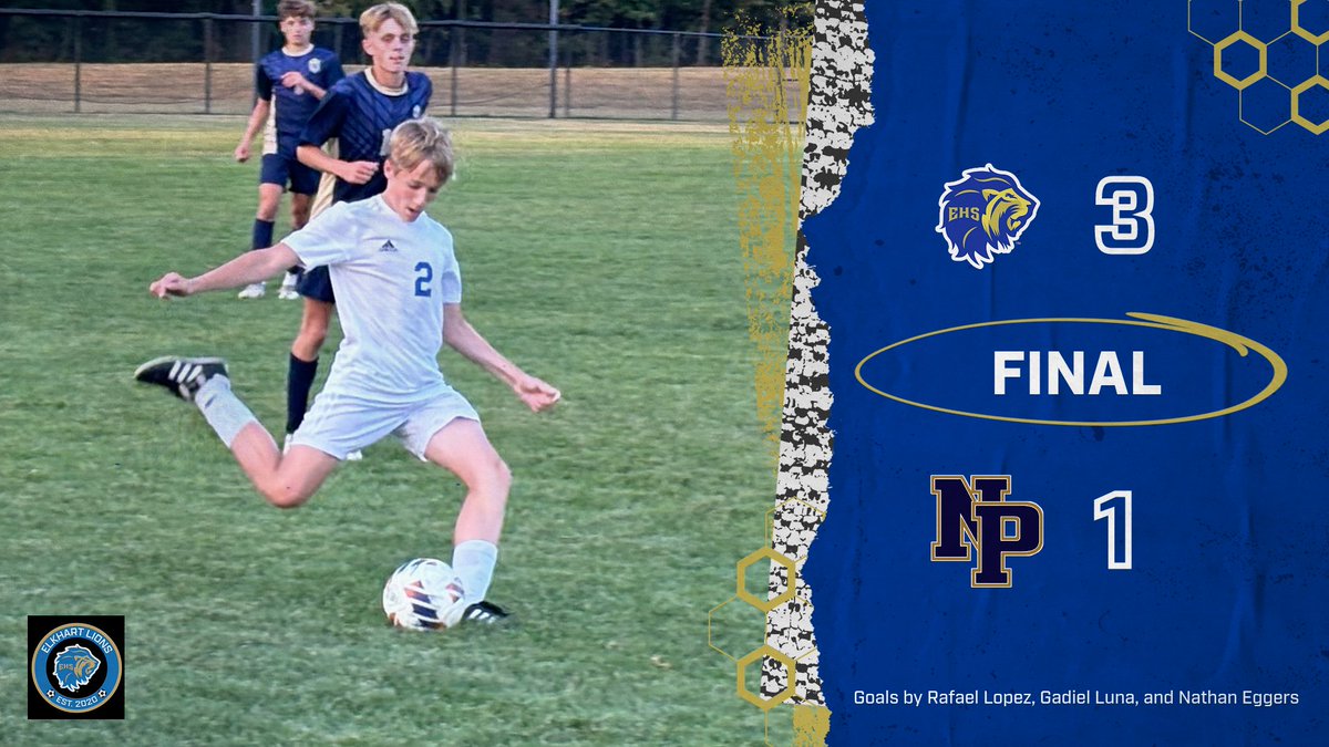 ElkBSoc's tweet photo. JV with another NIC win to stay undefeated on the season. Great job!
@ElkhartLions @ElkhartHSSports https://t.co/ioYYQdeQqv