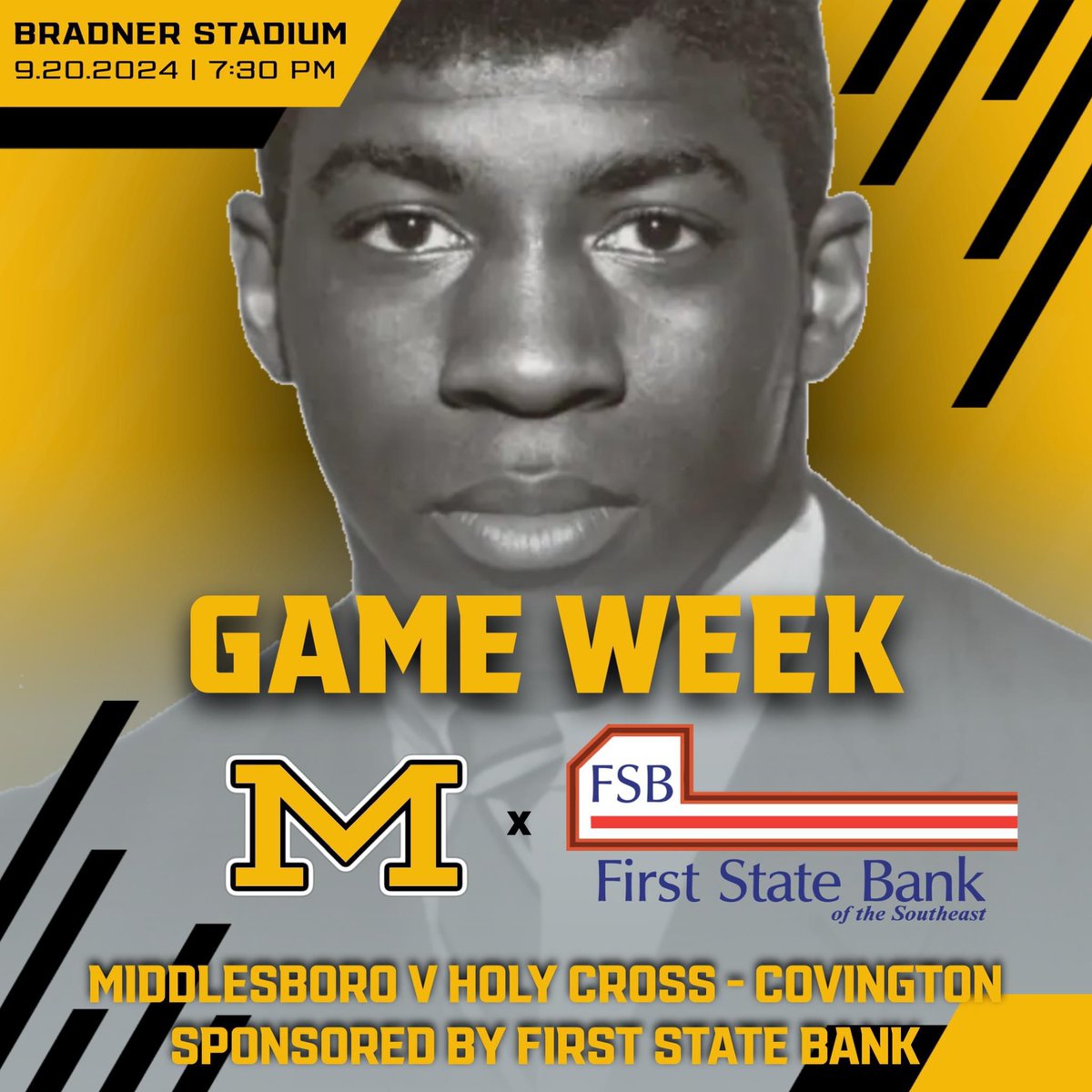 Middlesboro HS Yellow Jacket Football (@mborofootball) on Twitter photo Tomorrow we recognize former Middlesboro and <a href="/universityofky/">University of Kentucky</a> football player, Greg Page, at the first annual Greg Page Memorial Game!
Page is a Middlesboro grad who was the first African-American to sign a scholarship to play football in the SEC with <a href="/UKFootball/">Kentucky Football</a>.
Go Jackets! Tomorrow we recognize former Middlesboro and <a href="/universityofky/">University of Kentucky</a> football player, Greg Page, at the first annual Greg Page Memorial Game!
Page is a Middlesboro grad who was the first African-American to sign a scholarship to play football in the SEC with <a href="/UKFootball/">Kentucky Football</a>.
Go Jackets!