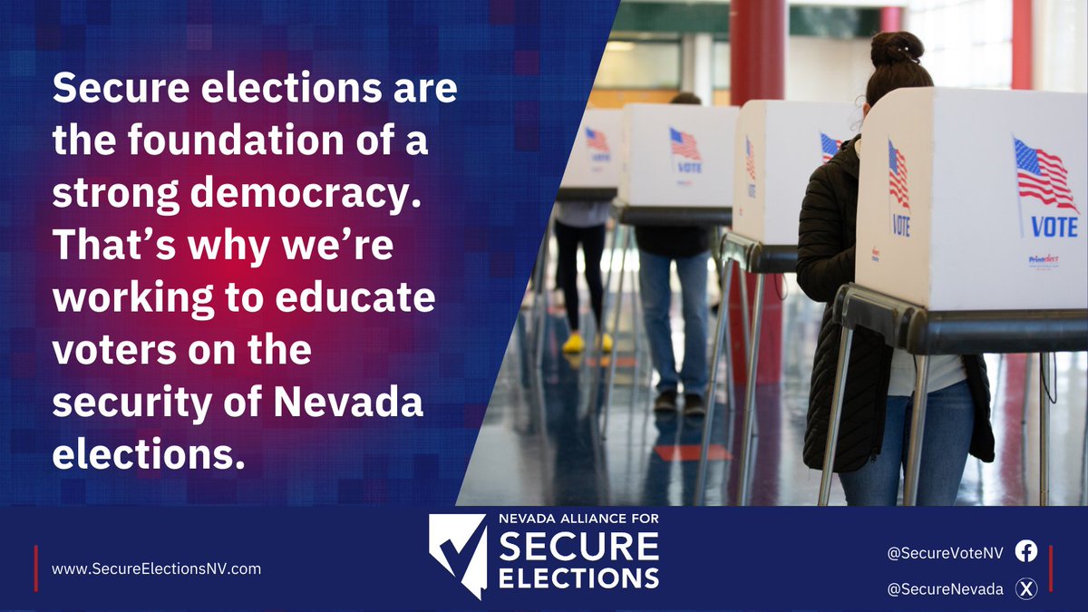 Nevadans deserve to feel confident this November when they cast their ballots.  That’s why the Nevada Alliance for Secure Elections is committed to informing voters on the safeguards in place that keep our elections accurate. 

Learn more: secureelectionsnv.com