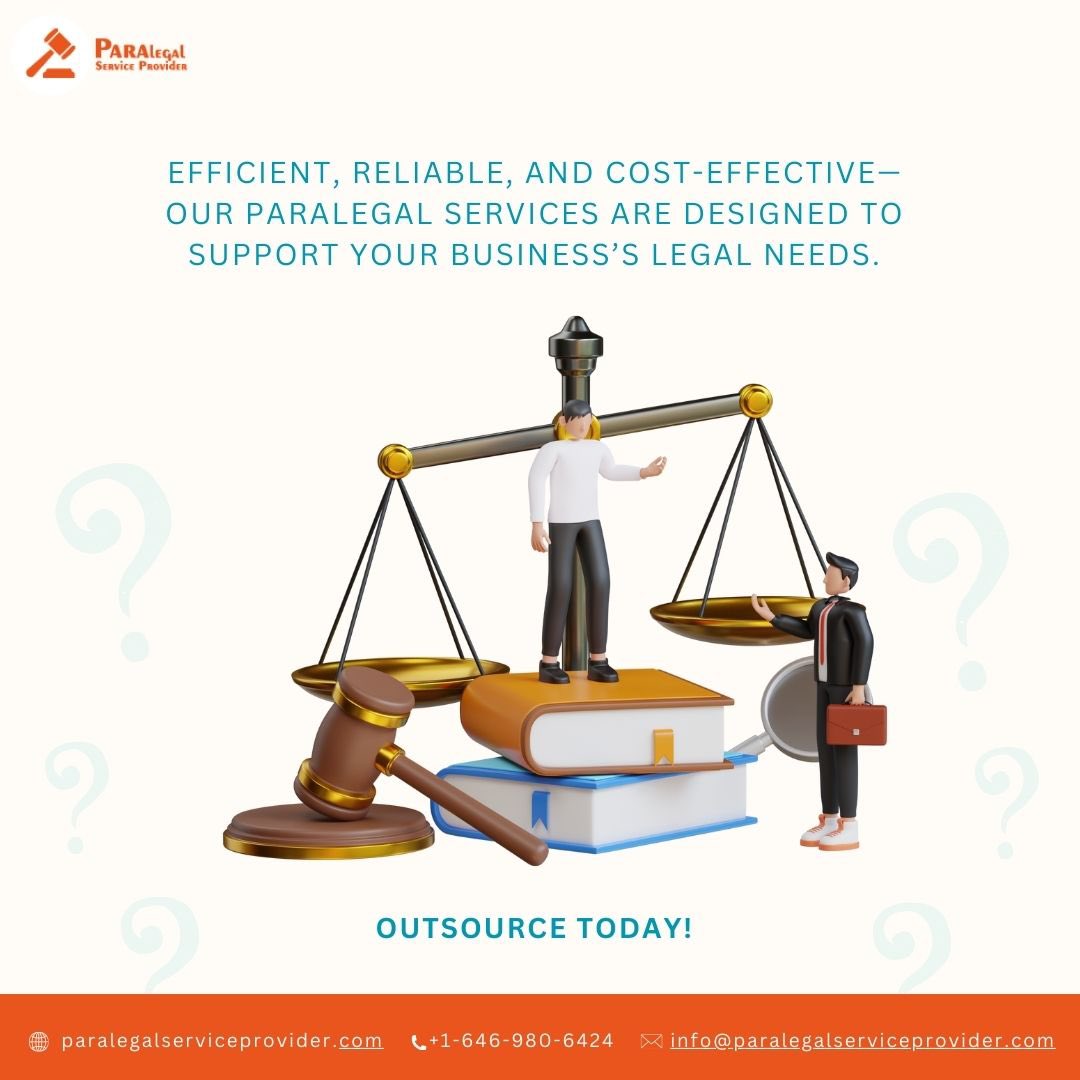 Lighten your legal load with our outsourced paralegal services. Take the first step towards efficiency and success. Contact us now!

#paralegalserviceprovider #legal #outsourcing