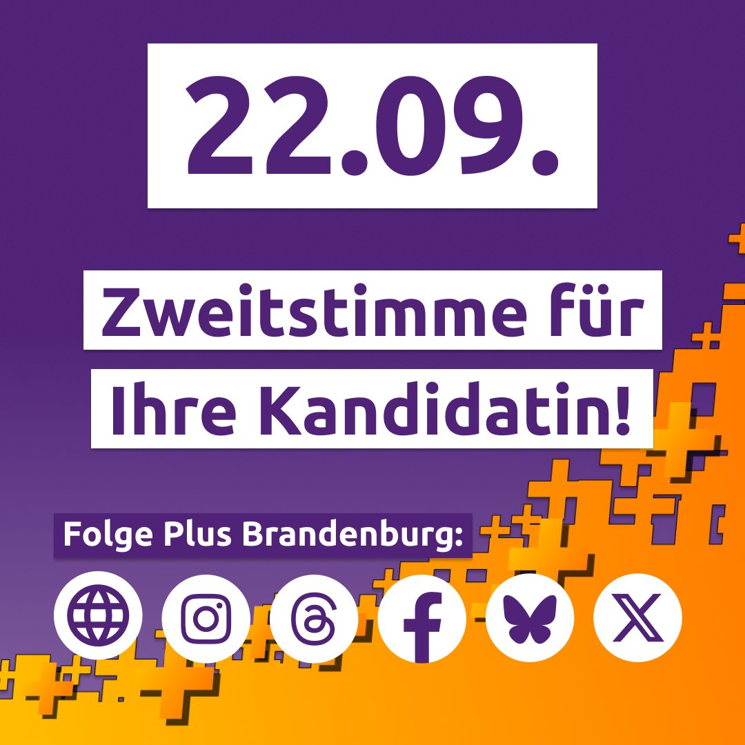 Wiktoria Zerbst, unsere Listenkandidatin auf Platz 6, stellt sich vor.
Weiteres zu Wiktoria: plusbrandenburg.de/kandidaten/wik…
#ltwbb24 #landtagswahl2024 #landtagswahlbrandenburg #plusbrandenburg #voltbrandenburg #voltdeutschland #piratenpartei #ödp #brandenburg