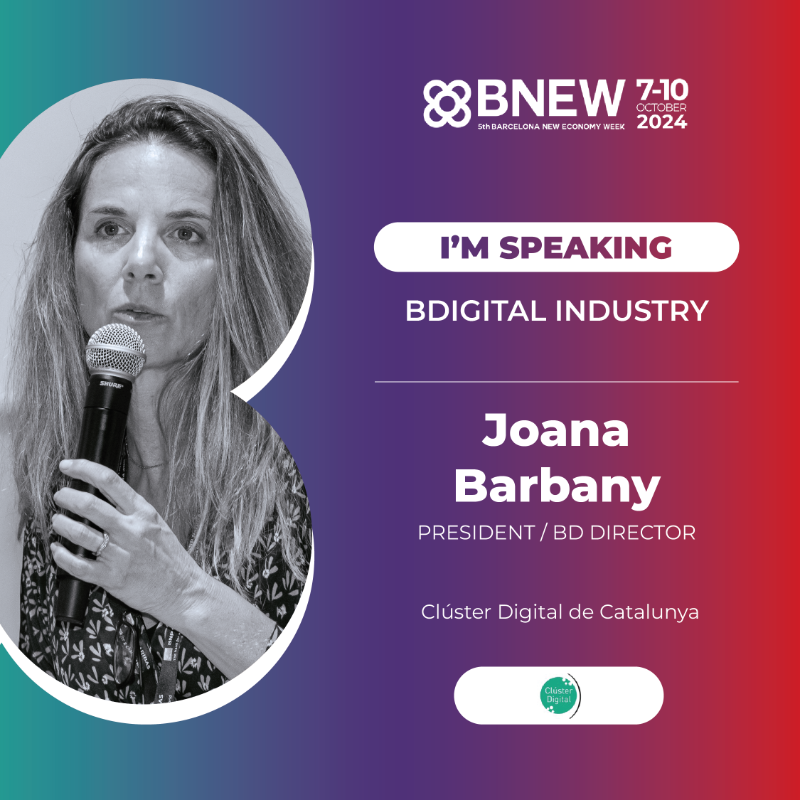 BnewWeek's tweet photo. ¡Conoce a los nuevos speakers de #BDIGITALINDUSTRY!🎙️Víctor Canivell (@qilimanjaro), Ángel Pavon (@M47Labs), Joana Barbany (@Cluster_Digital), David Garriga (@SIRT), Elisabeth Cidoncha (@SMART_FACTORY_M) y Jaume Rey (@CONNECTOCRACY). ¡No te lo pierdas! 👇