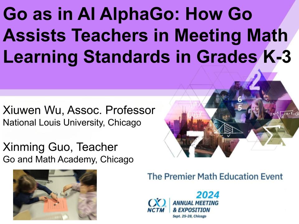 Welcome to our workshop, where you can discover how this ancient board game called Go (as in AlphaGo) can help K-3 teachers meet math learning standards! #GameBasedLearning #AlphaGo #MathEducation <a href="/NCTM/">NCTM</a>  #NCTM2024 <a href="/NCENLU/">ཿ</a>