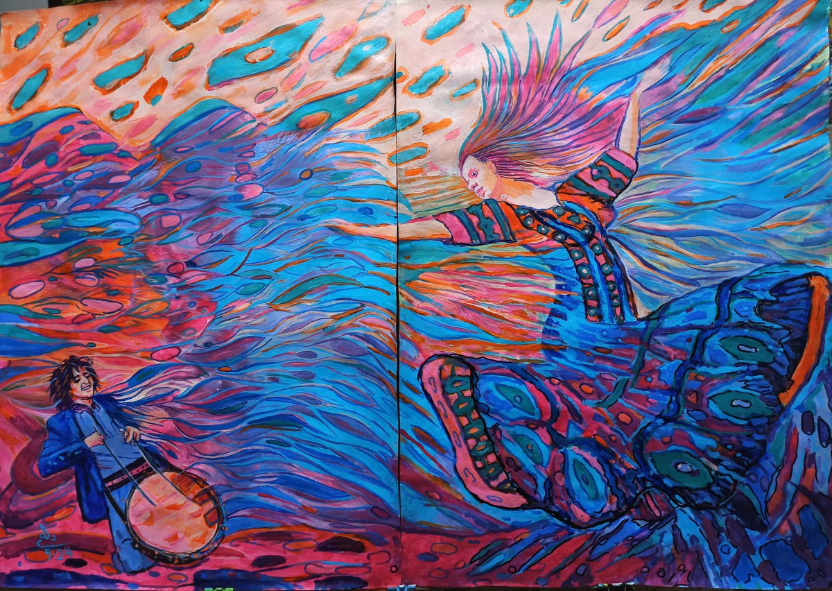 Acrylic on Canson
 76.4 cm * 53.2 cm    - 2 pieces -
 2024