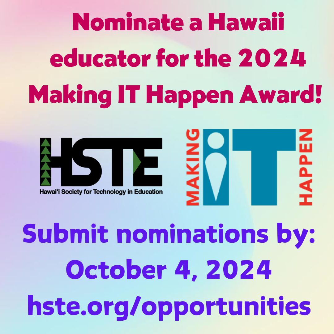 hste.org/opportunities #808educate