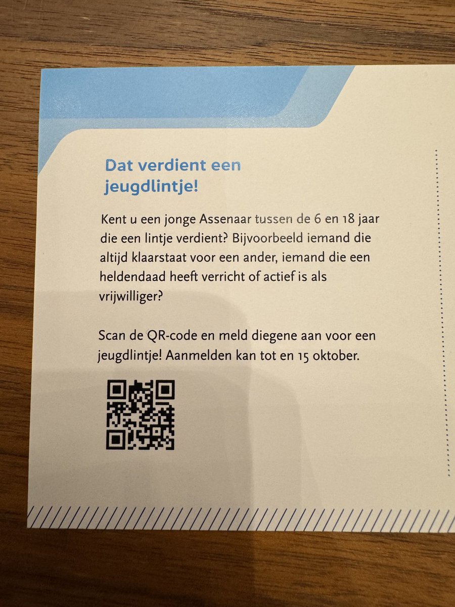 Ken jij een held? Meld hem aan! #Jeugdlintje #Assen