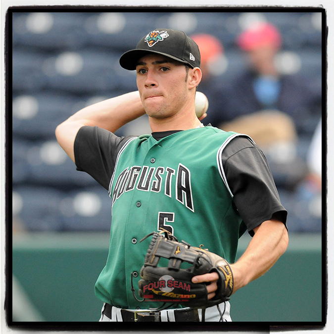 Former Atlanta Braves fan favorite Charlie Culberson has announced his retirement from baseball, according to multiple sources. Drafted by San Francisco in the first round in 2007, he played for Augusta, shown here on May 11, 2009, in Greenville. (Tom Priddy/Four Seam Images)