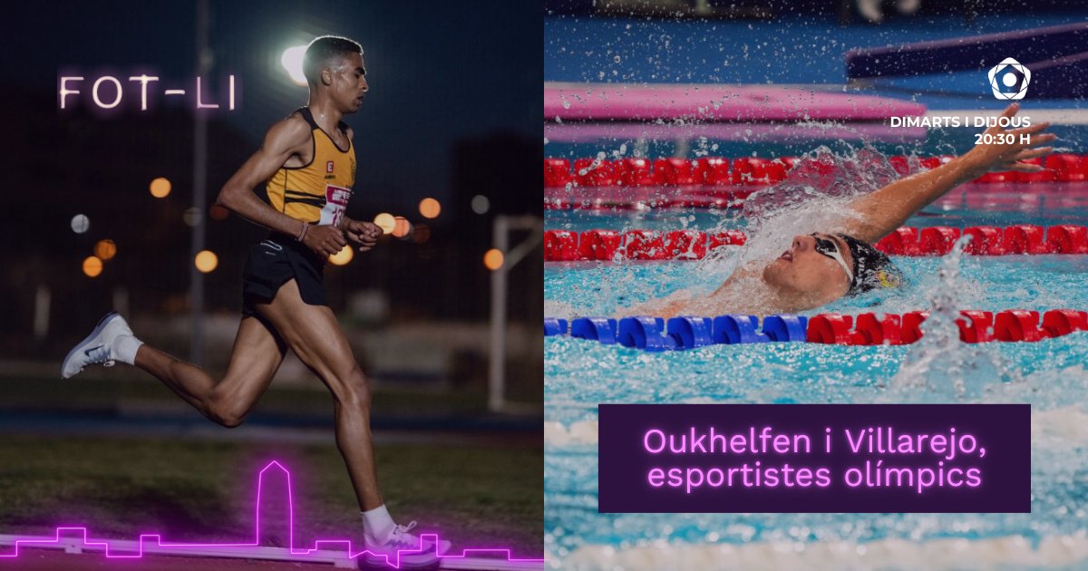 🏃🏿🏊🏻‍♂️ AVUI AL #FOTLI... Dos grans esportistes reusencs! 

<a href="/AOukhelfen/">Abdessamad Oukhelfen Ben Haddou</a>, atleta #olímpic i <a href="/AlexVillarejo04/">Àlex Villarejo Martín</a>, nedador #paralímpic. Dos referents de l’#esport que ens expliquen el seu camí fins als Jocs i els seus reptes.

📺 No et perdis el programa!
canalreus.cat/a_la_carta/abd…