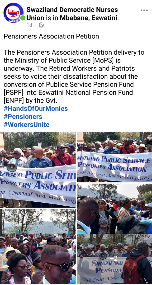 swadnu's tweet photo. If the old can do it,,,march to petition a Gvt to be accountablend responsible,,,,,why not the young bcz they can even do more.  

Thank you our parents 
#pensioners https://t.co/2VKheLB7Aq