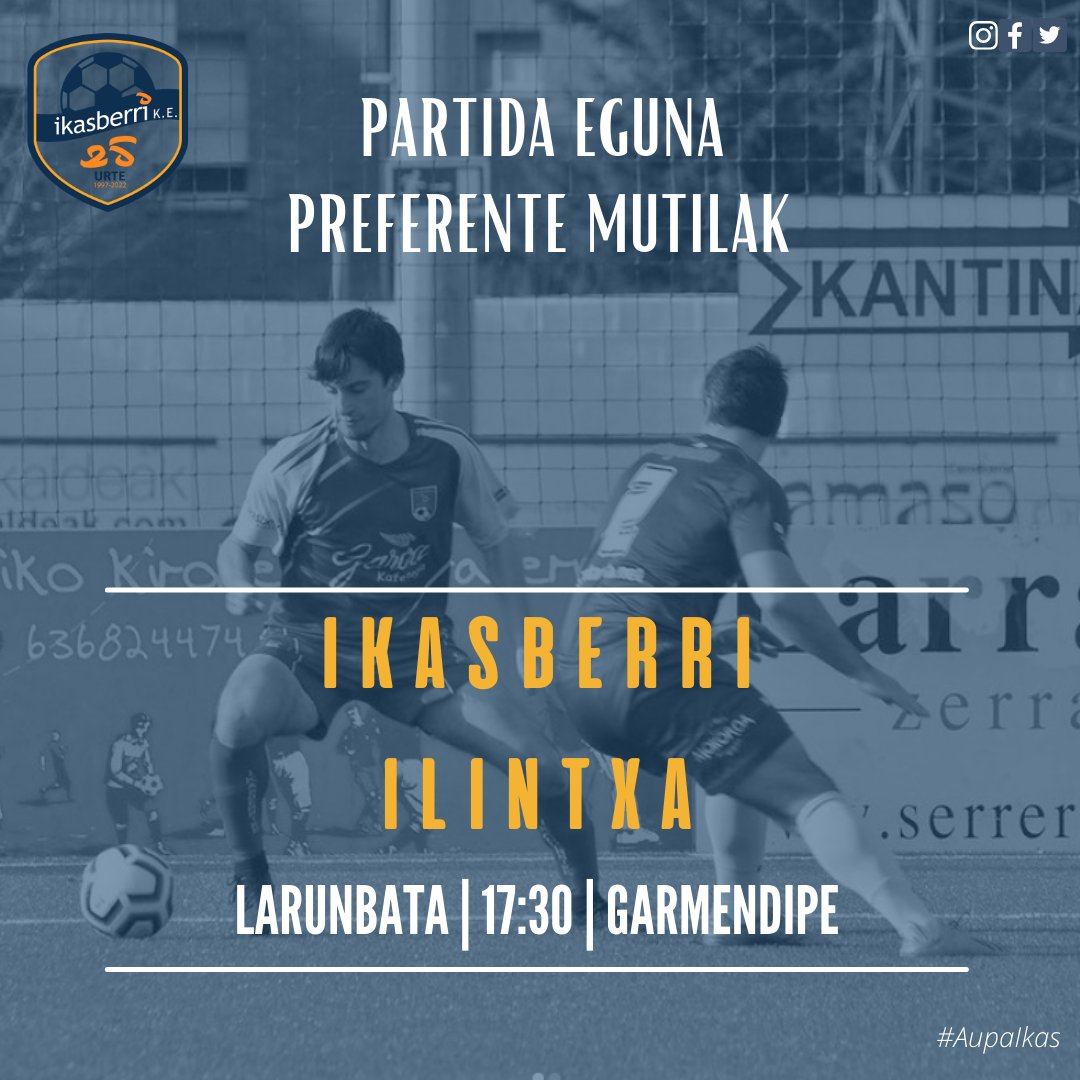 | 2024-2025 DENBORALDIA |

Larunbatean ekingo dio preferente mutilen taldeak aurtengo denboraldiari, ea hasiera ona ematen dioten. #AupaIkas💙