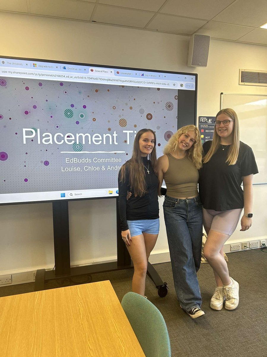 PE_MissEmslie's tweet photo. A amazing day, helping out with #edbuds!! Preparing the current 3rd years for their placements. Sharing tips, tricks and experiences from our own placements.

Wishing them all good luck everyone on your placements, I am sure you will smash it :)) @MorayHouse @UoE_PE https://t.co/DL9qBIr1Ae