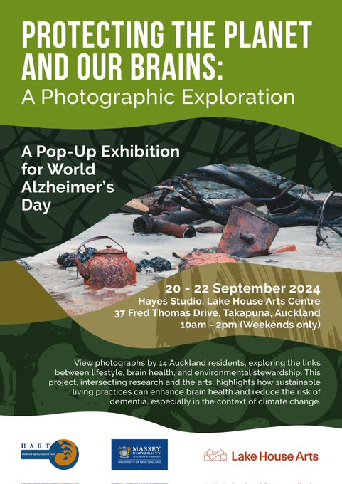 Join #AtlanticFellow <a href="/SusanneRoehr/">Susanne Röhr</a> in Auckland on #WorldAlzheimersDay for a pop-up exhibition showcasing a photovoice study on the intersection of lifestyle, brain health, &amp; planetary stewardship. 

Stay tuned for special resources and a follow-up exhibition!