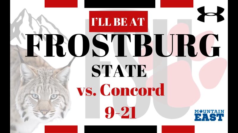 Carson Chinn (@carsonchinn11) on Twitter photo Excited to be in Frostburg this weekend against Concord! Appreciate the invite. #EarnIt
<a href="/FrostburgFB/">Frostburg Football</a>
<a href="/CoachRhodes__/">Eric Rhodes</a>
<a href="/coach_ewags/">Eric Wagoner</a> Excited to be in Frostburg this weekend against Concord! Appreciate the invite. #EarnIt
<a href="/FrostburgFB/">Frostburg Football</a>
<a href="/CoachRhodes__/">Eric Rhodes</a>
<a href="/coach_ewags/">Eric Wagoner</a>