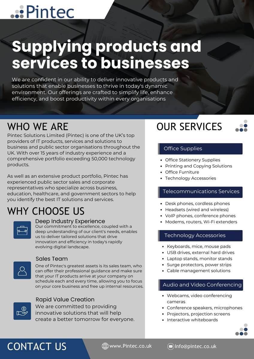 Pintec_UK's tweet photo. Hey everyone!😊
🚀 Pintec Solutions is live for B2B! Same top products,
**BETTER PRICES!**
We’re here to help SMEs and all businesses save big on telecom & office supplies🏴Check us out: https://t.co/YO1nZTLkYp🛒 #Pintec #B2B #NWalesHour #ecommerce #NorthWalesSocial #SMEs https://t.co/FHL7sQbNcZ