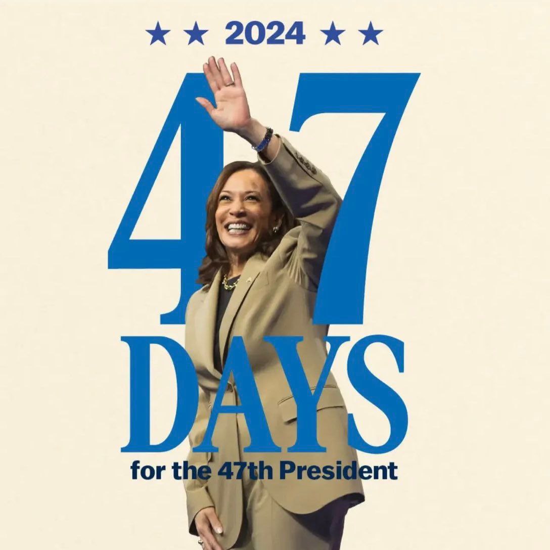KamalaHarrisERC's tweet photo. The countdown is on! 47 days until the 47th president. The $HARRIS community is ready! Together, we win! 🇺🇲🥥🌴 #CryptoForHarris #Harris2024
https://t.co/Onf9CMbCkf https://t.co/tOmQN1v0Fu